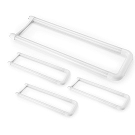 4Pack U Shaped LED Light Bulbs,12W(32W Equivalent),2000 LM,5000K Daylight,T8 T10 T12 U Bend Fluorescent Replacement,Dual-End Powered,Ballast Bypass,LED U Shaped Bulbs for Office,School