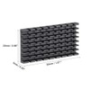 sourcing map 4pcs Heat Sink Cross Shaped Notches for MOS