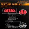 ZDEERAOTO Rear Bumper Reflector Lamp Fog Light DRL Sequential Turn