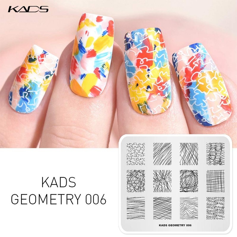 KADS 5pcs Nail Stamp Plates set Nails Art Stamping Plate