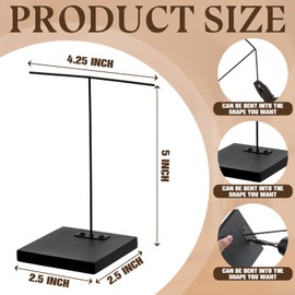 RattanView 2 Pcs Artifact Display Stand Adjustable Mask Display Puppet Sculpture Wand Stand Metal for Figurines Ushabtis African Masks Pre Columbian Egyptian Roman Greek Statues (2.5''x2.5''x5'')