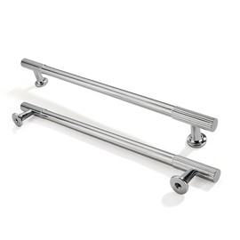 ZAUYX 10-Pack 8 Inch Hole Center Polished Chrome Cabinet Pulls Solid Heavy Duty Cabinet Pull is Suitable for Drawers Dressers Handles Kitchens Bathroom cabinets