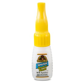 Gorilla Super Glue with Brush & Nozzle Applicator, 10 Gram, Clear, (Pack of 1)