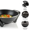 OVENTE Electric Wok with Nonstick Coating, 13 Inch Family-Sized Skillet,