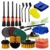 27PCS Car Cleaning Brushes Polishing Pads Waxing Buffing Sponge Pad