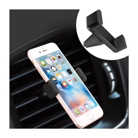 Moioee Phone Mount for Car Vent, Auto Air Vent Clip Holder, Easy Clamp Hands-Free Cradle for Air Outlet, Universal Clip-on Phone Automobile Mount, Compatible with All Smart Phones (Black)