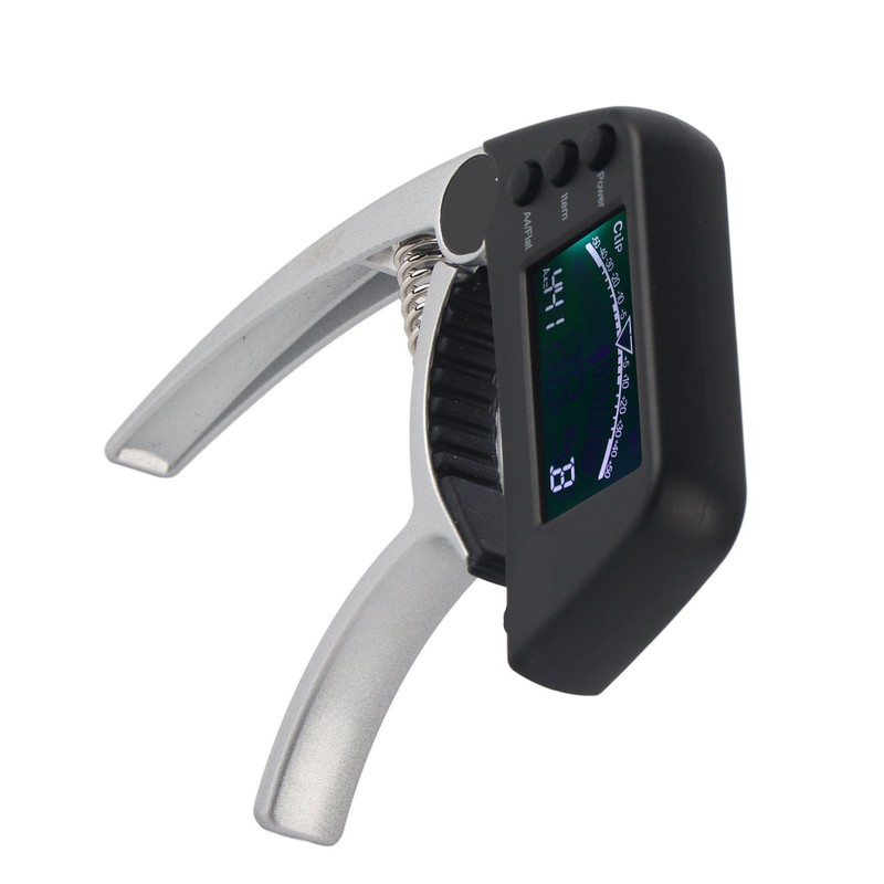 Guitar Capo Tuner Zinc Alloy ABS 2 in 1 Clip