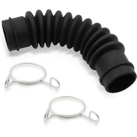 Hufopik 1 Pcs Washer Drain Hose Assembly AEM73213001 - Thicker Tub-to-Pump Connector with Stainless Steel Hose Clamps - Compatible with LG Washing Machines