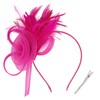 AMCAMI Fascinators Hats with Feather for Women 2025 Derby Hats