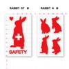 Rabbits Reflective Stickers (Ears) Red, Bicycle, Stroller, Cane, School Bag