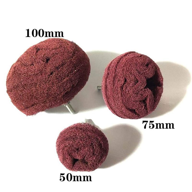 Polishing Brushing Shaped scouring pad Grinding Head - 7 Pcs