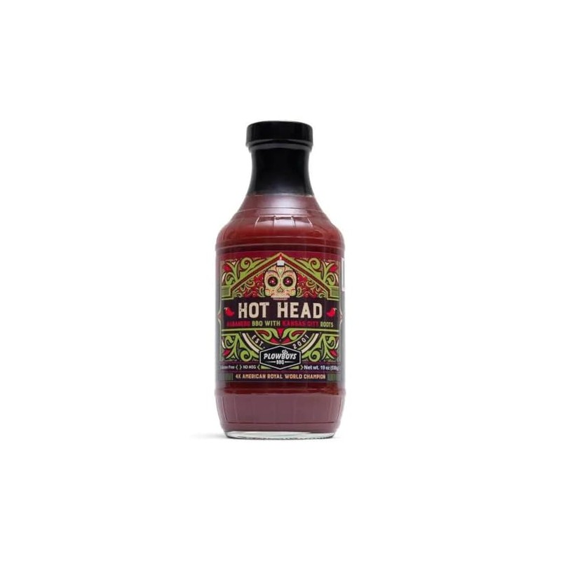 Plowboys Hot Head BBQ Sauce – Habanero Barbecue Sauce with