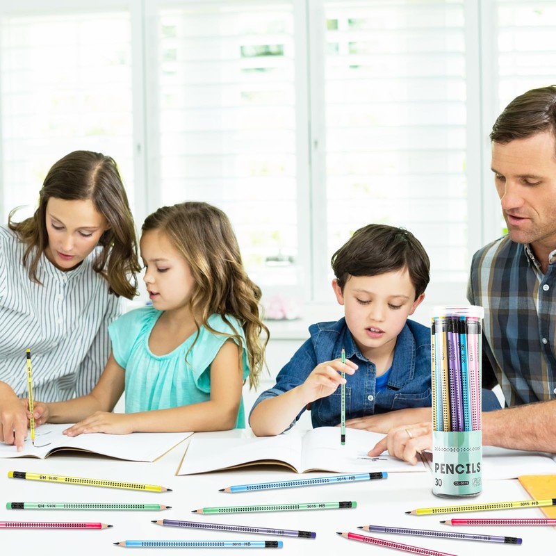 Magrimaxio Pack of 30 HB Pencils, Wooden Pencils Set, Pencil