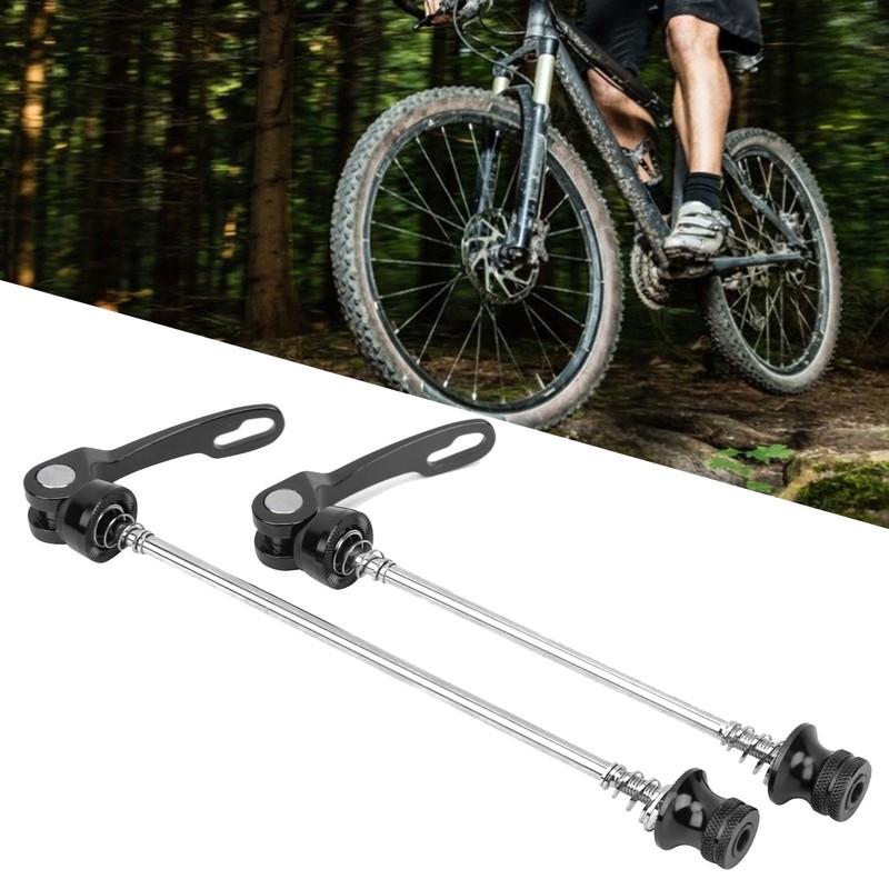 2Pcs Bicycle Wheel Hub Skewers Mountain Bike Road Bike Axle