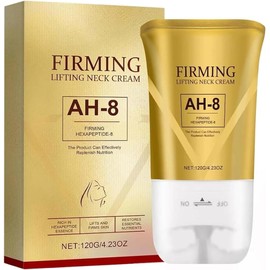 120g Crema Reafirmante para Cuello con Doble Rodillo de Masaje, Crema Hidratante y Nutritiva, Loción Tensora para el Cuidado de la Piel (1)