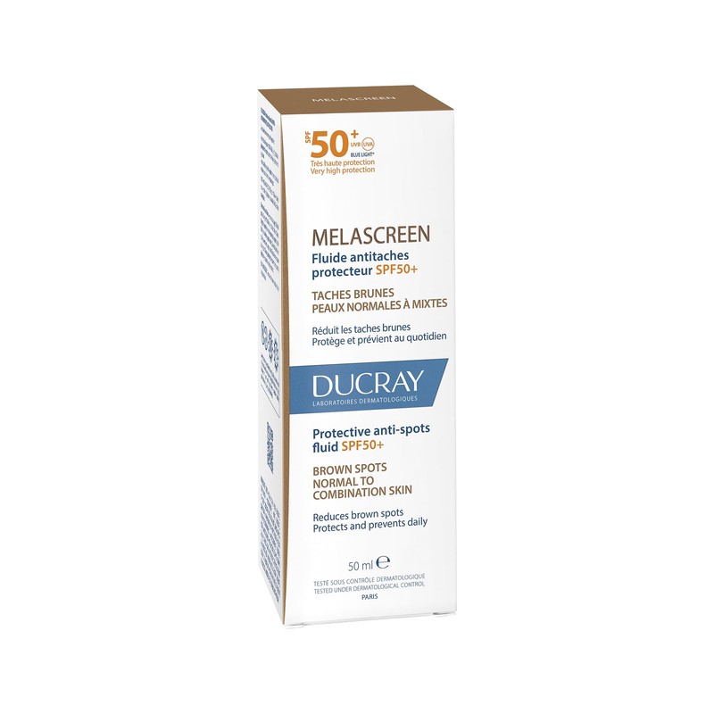DUCRAY, Melascreen Fluido Protector Solar FPS 50+, Antimanchas, Para Piel