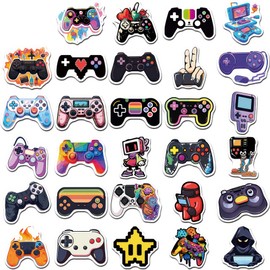 Video Game Stickers 57 Pcs Gaming Stickers Aesthetic Cool Stickers for Teens Boys Kids Waterbottle Stickers for Laptop Pad Bedroom GameBox Scooter Stickers Waterproof