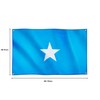 Runesol Somalia Flag, 91x152cm, 3ft x 5ft, 4 Grommets, Eyelet