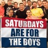 Saturdays are Boys Flag Fraternities Parties Dorm Room Balcony Decor