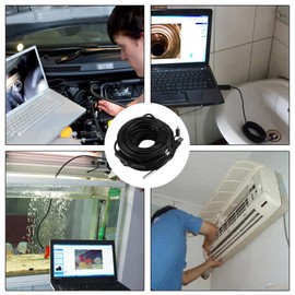 3 in 1 Inspection Camera, 20 Meters 5.5 mm USB/Micro USB/Type-C Endoscope with 720P Waterproof Camera for Pipe Car Inspection