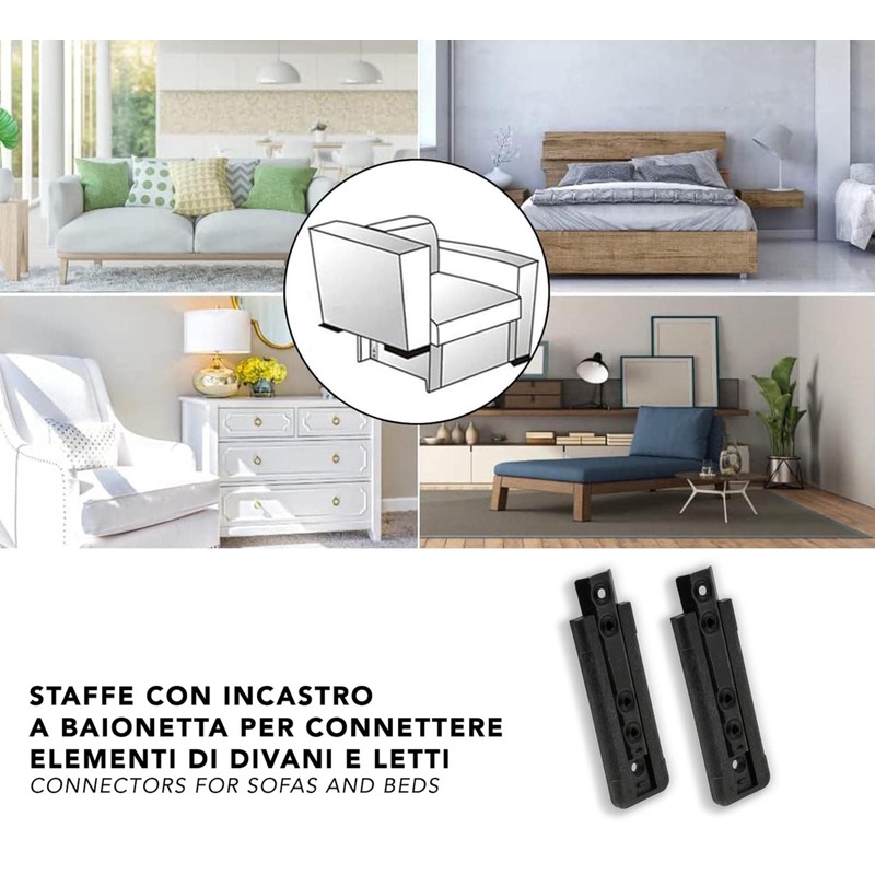 IPEA Concealed Wall Brackets for Concealed Headboard Panels - Fixing