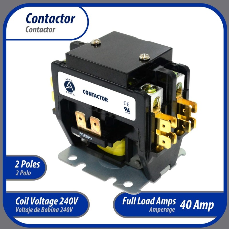 Appli Parts APAC-240240 Heavy Duty 2 Poles Contactor 40 Amp