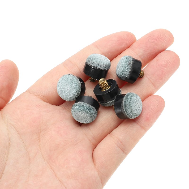 PATIKIL 10mm Dia Screw-on Pool Cue Tips, 10 Set Snooker