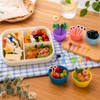 HOWHYUE 150 Pcs Silicone Lunch Box Dividers Bento Box Accessories