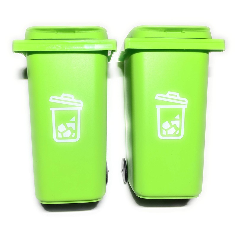 Desk Top Mini Plastic Trash Can Small Waste Bin with