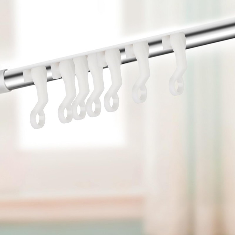 GLADFRESIT 50 Pcs Plastic Heavy Duty Curtain Sliders - Compatible