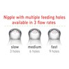 NUK Simply Natural Baby Bottle Nipples - Fast Flow, Silicone,