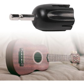 WADY Guitar String Winder, Guitar String Winder Head, Accessories Drill Bit Peg Winder, DIY Tool, Multipurpose Hex Electric Drill Tuning Peg Puller for Guitar, Ukuleles, Folk Guitar(Black)