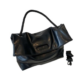 xppe Women's Tote Bag, Cross-body Design, Large Capacity, 2-Way PU A4, Soft, Bi-Color, Inner Pocket, Large, Shoulder Bag, Lightweight, Casual, Work or School, Fashion, Casual, Korean,