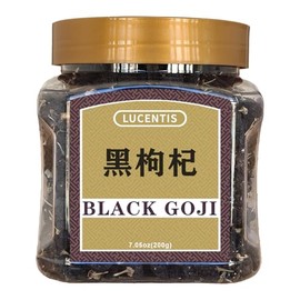 Premium Dried Black Goji Wolfberry Tea, 7.5 Oz/200g, 100% Natural, No Additives