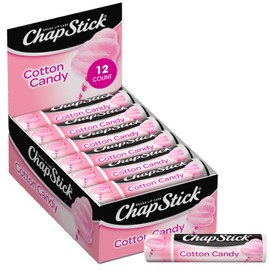 ChapStick Hidratante de labios, algodón de azúcar, paquete de 12 – Bálsamo labial a granel de edición limitada, divertido y delicioso, 0.15 oz Ea