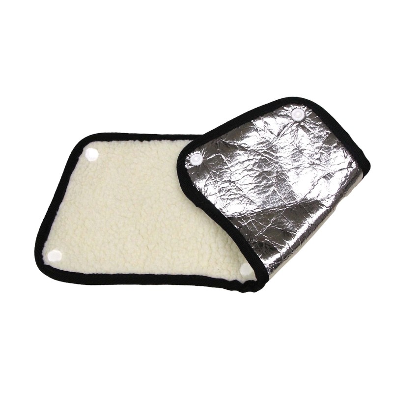 MARUTO HC-AM01 All-Season Steering Wheel Cover, Round, Heather Black