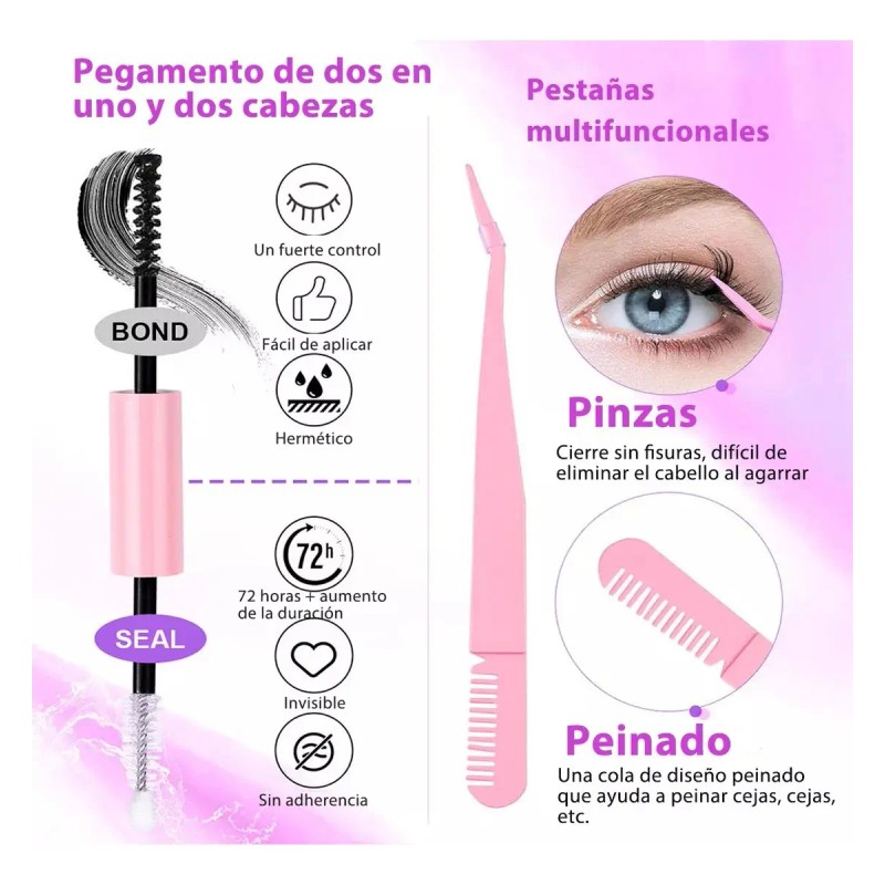 Kit De Extensión De Pestañas Diy 240 Grupos De Pestaña