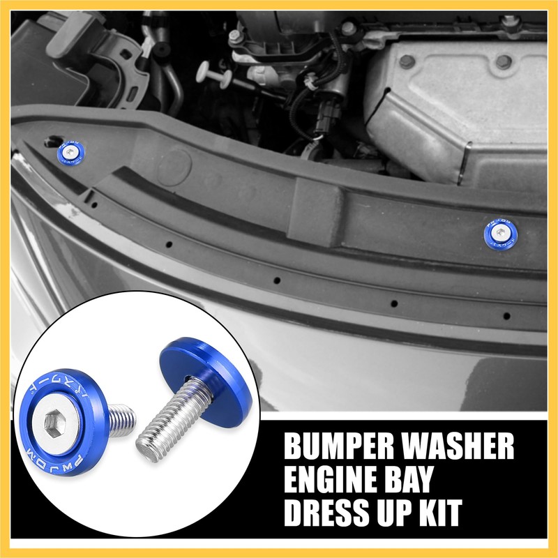 REPAIROCK 10pcs Fender Washer Bumper Washer M6 Bolts Engine Bay