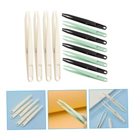 CAXUSD 12pcs Precision Tweezers for Jewelry Making and Diy Projects Ergonomic Non-slip Handle Durable Material Suitable for Crafts Beading and Electronics
