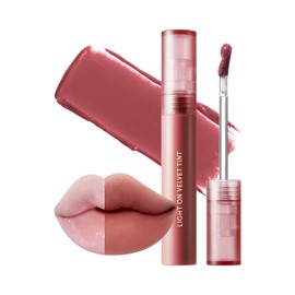 Nature Republic Light on Velvet Tint (05 MOOD FIG) | High Pigment, Weightless Lip Tint with Velvety Matte Finish, Smooth Texture, Non-Sticky Formula