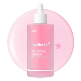 medicube PDRN Pink Peptide Serum with Salmon DNA | Ultra Light Hydrating Serum with Hyaluronic Acid | Fast-Absorbing Glow Care for Skin Clarity | Korean Skincare, 3.71 fl. Oz