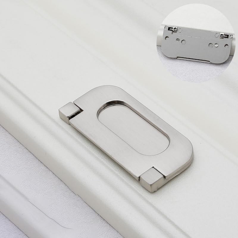 2 Pack Flush Pull Handle, Hidden Recessed Door Handle for