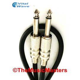 Vital Wave Technology 3ft 1/4" Instrument Guitar Bass Amp Keyboard Audio Patch Cable Cord Wire VWLTW