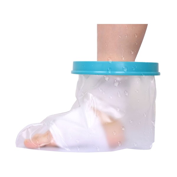 NPQ 1Pcs Waterproof Foot Cover Elasticity Shower Cast Protector for Protecting Foot Casts Bandages Rashes Burns Cuts Surgeries Wounds Scratches Skin Problems Waterproof Protection