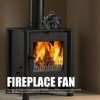 Heat Powered Stove Fan 3 Head 18 Blade Aluminum 270