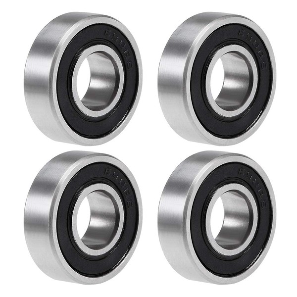 sourcing map 4 x Deep Groove Ball Bearings 8 x