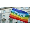 LEIVESTE Flag Peace Rainbow Cm 70*100 Made IN Italy