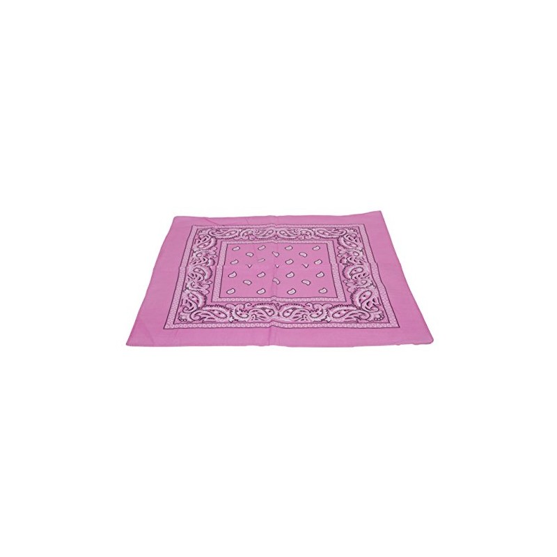 Macahel Cotton Paisley Design Bandana (Pink)