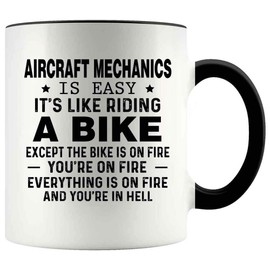 Funny Gift For Aircraft Mechanics 11oz Accent Mug, Congratulation Gift For Men Women Have A New Job