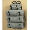 Park Designs 4 Tier Black Scroll Bath Towel Holder 27"
